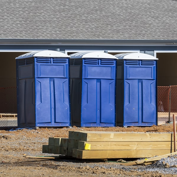 are there any restrictions on where i can place the porta potties during my rental period in Byron NE